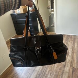 Vintage leather coach bag